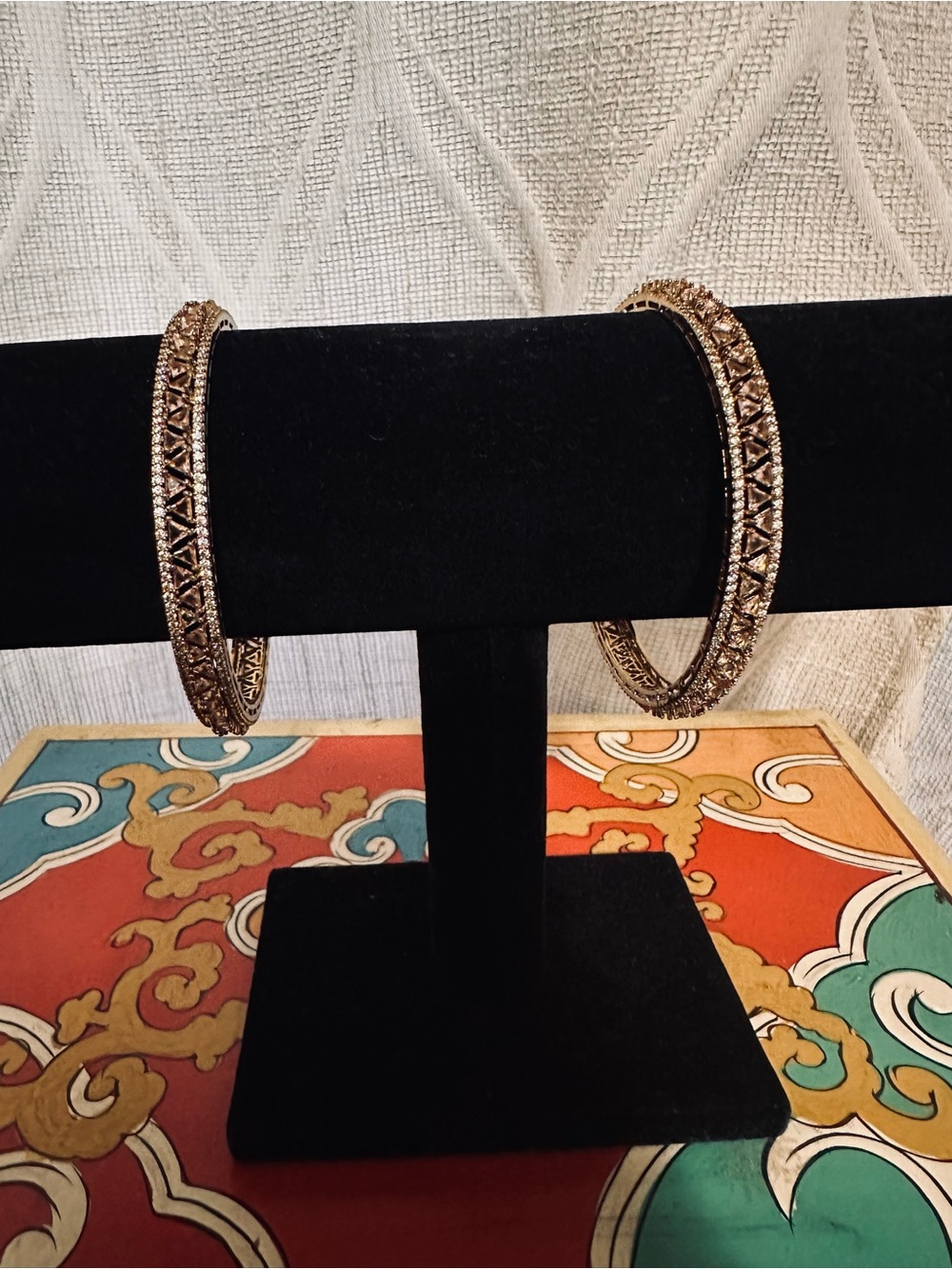 Gold-Tone Textured Bangle Bracelets - Women's Jewelry